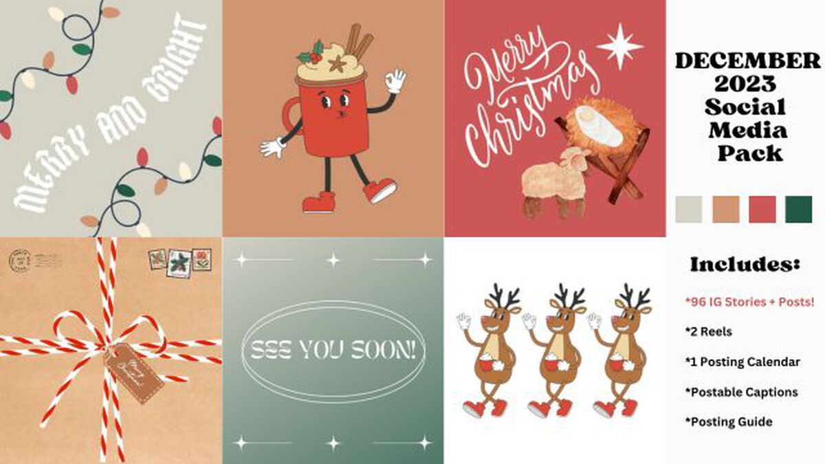 December 2023 Social Media Pack image number null